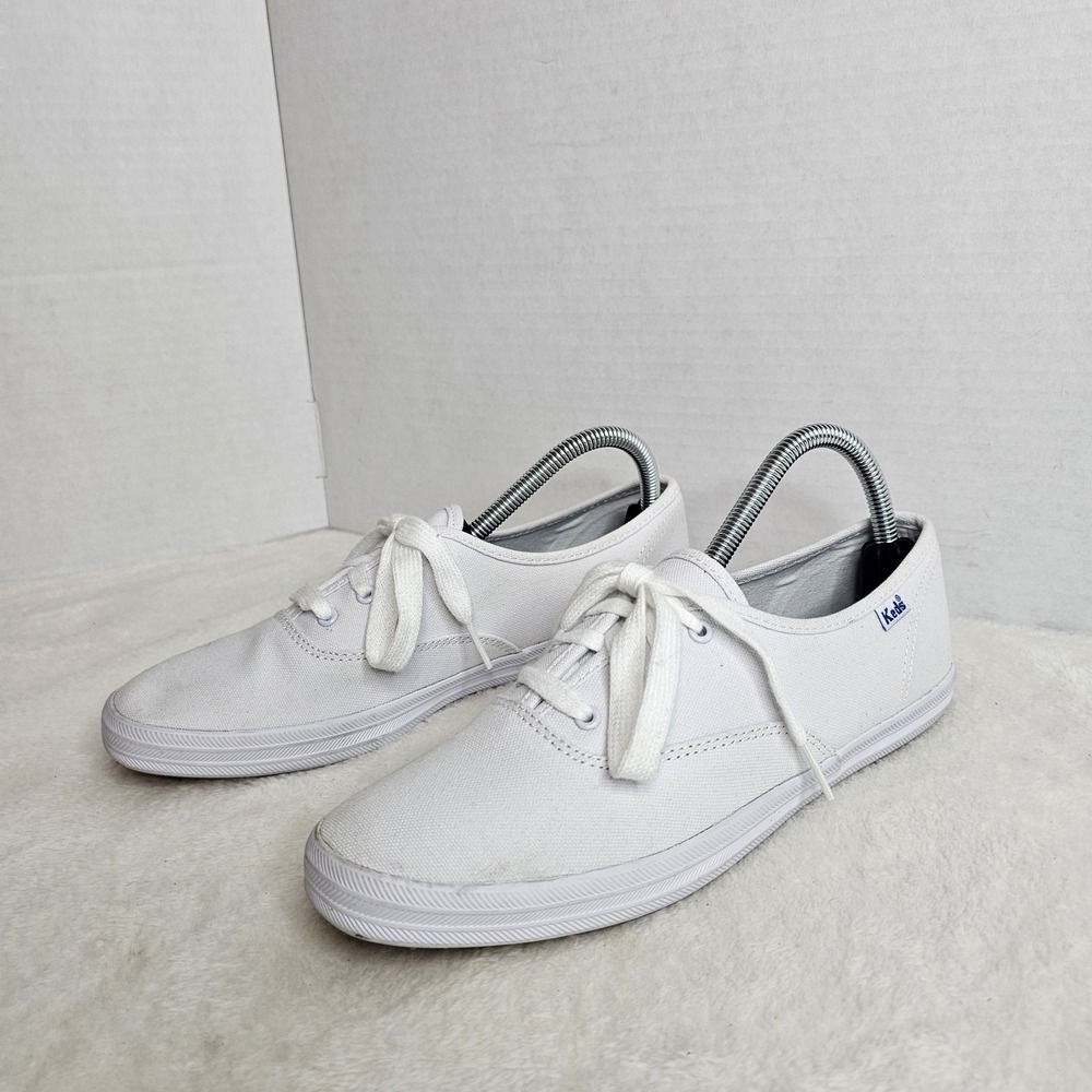 Keds White Canvas Low-Top Sneakers